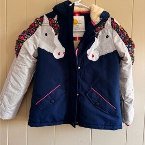 Mud Pie Navy Unicorn Kids Jacket